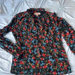 Philosophy 70s Style Floral Blouse